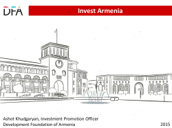 FDI in Armenia