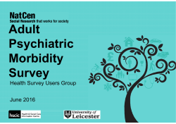 Adult Psychiatric Morbidity Survey