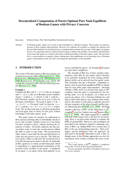 Decentralized Computation of Pareto Optimal Pure Nash Equilibria