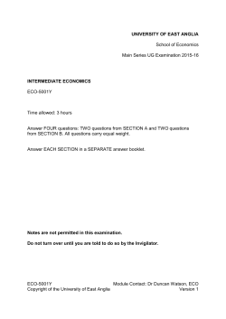 ECO-5001Y Module Contact: Dr Duncan Watson, ECO Copyright of