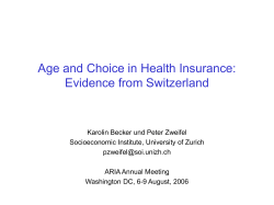 Age and Choice in Health Insurance