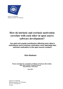 How do intrinsic and extrinsic motivation correlate with