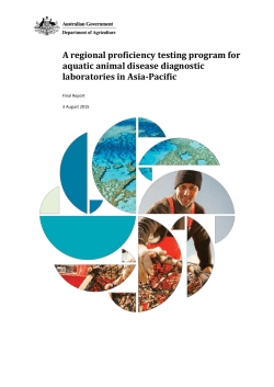 a regional proficiency testing program for aquatic animal disease