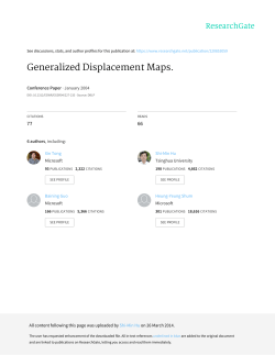 Generalized Displacement Maps.
