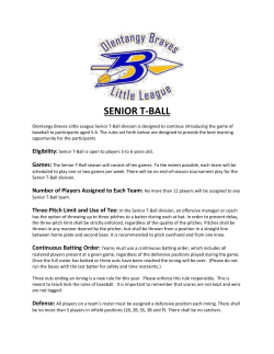 senior t-ball - Olentangy Braves Little League