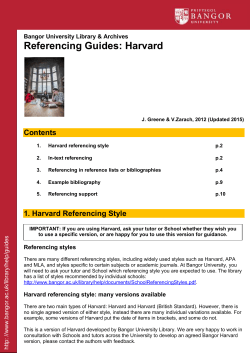 1. Harvard Referencing Style
