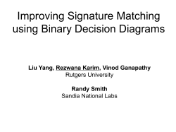 Improving NFA-based Signature Matching using Binary Decision