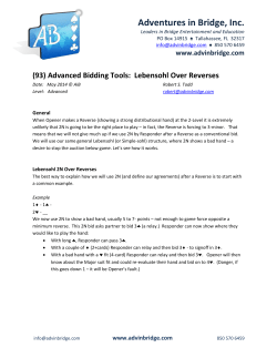 Lebensohl Over Reverses