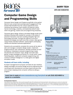 Computer Game Design