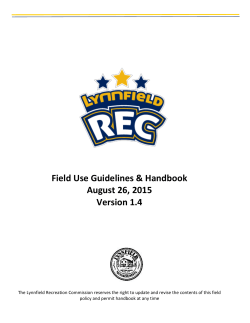 Lynnfield Field Policy