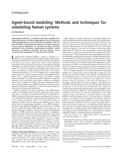 Agent-based modeling