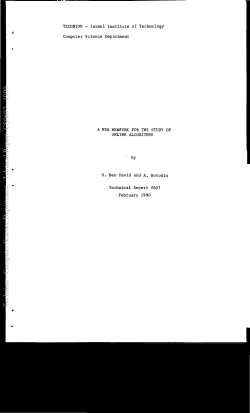 Tehnical Report CS0607 - 1990