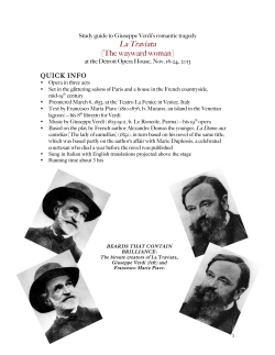MOT La Traviata study guide
