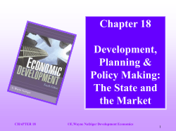 Development Economics &ndash; Econ 682