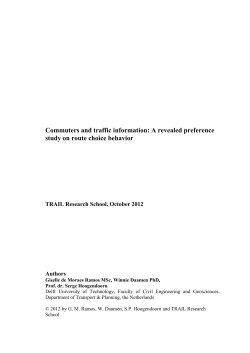 Commuters and traffic information: A revealed preference study on