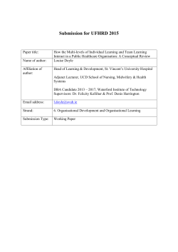 How the Multi-levels of Individual Learning and Team