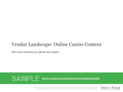 Included in this Vendor Landscape - Info