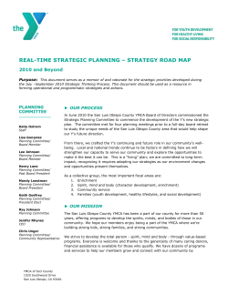 real-time strategic planning &ndash; strategy road map