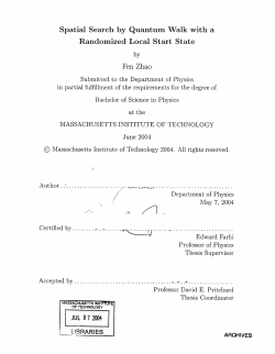 Randomized Local Start State Spatial Search by