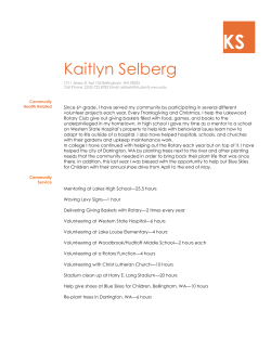 Community Health Related - Western Washington University