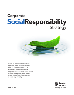 Corporate Social Responsibility Strategy
