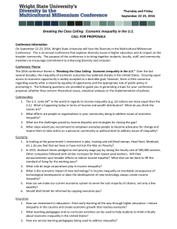 Breaking the Class Ceiling: Economic Inequality in the US CALL