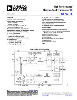 ADF7021-N - Analog Devices