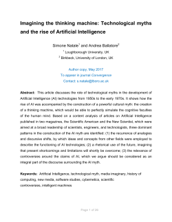 Imagining the thinking machine: Technological myths and the rise of