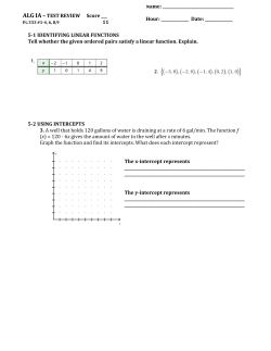 51 IDENTIFYING LINEAR FUNCTIONS Tell whether