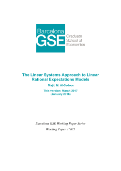 The Linear Systems Approach to Linear Rational Expectations Models
