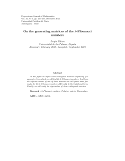 On the generating matrices of the k-Fibonacci numbers