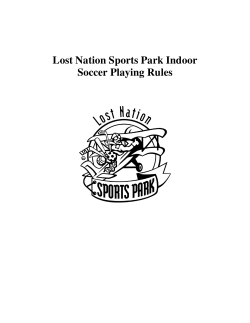 Lost Nation Sports Park Indoor Soccer Playing Rules