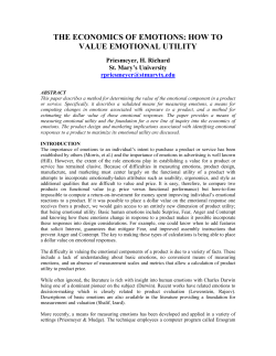 How to Value Emotional Utility