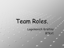 team roles.Logvinovich
