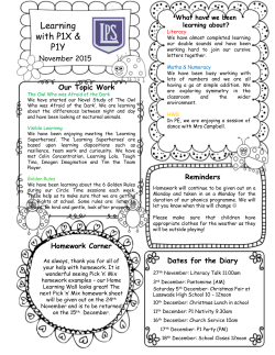 P1 Newsletter November 2015
