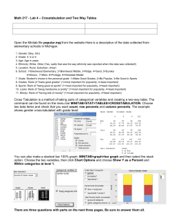 Lab 3 &ndash; Binomial Distribution
