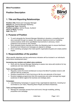 3. Responsibilities of the position - Vacancies