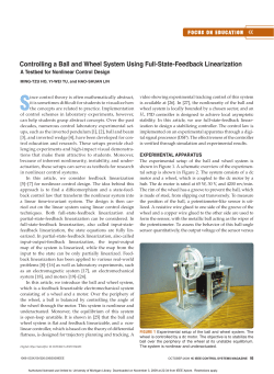 Focus on Education - Controlling a Ball and Wheel System Using