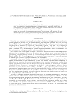 ASYMPTOTIC ENUMERATION OF PERMUTATIONS AVOIDING