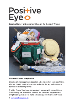 "Frozen" Creative Literacy and Numeracy Ideas