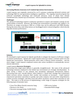 rapid response for Splunk&reg; in Action