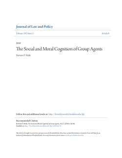 The Social and Moral Cognition of Group Agents
