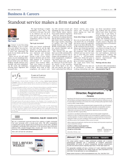 Standout service makes a firm stand out