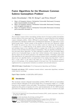 Faster Algorithms for the Maximum Common Subtree