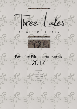 2017 prices and menus