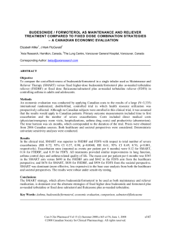 budesonide / formoterol as maintenance and reliever treatment