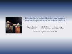 Fair division of indivisible goods and compact