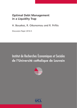 Optimal Debt Management in a Liquidity Trap
