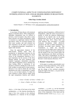 3. Summary of the configuration-dependent interpolation (Borri and