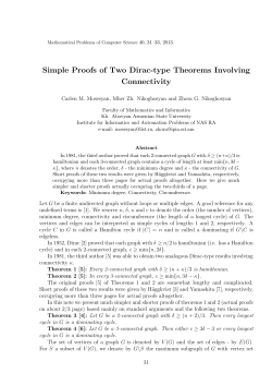 Simple Proofs of Two Dirac-type Theorems Involving Connectivity